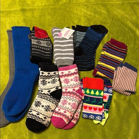 10 Pack Assorted Colorful Women’s Thick Socks Set - Picture 1 of 1